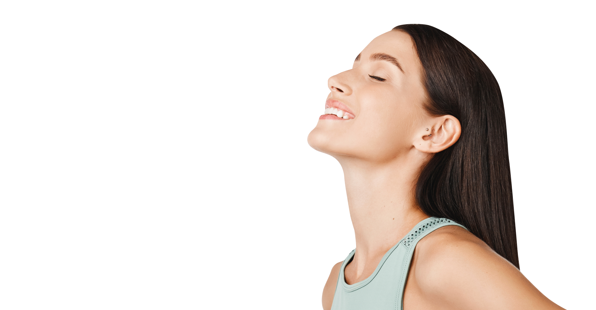 Радостная девушка